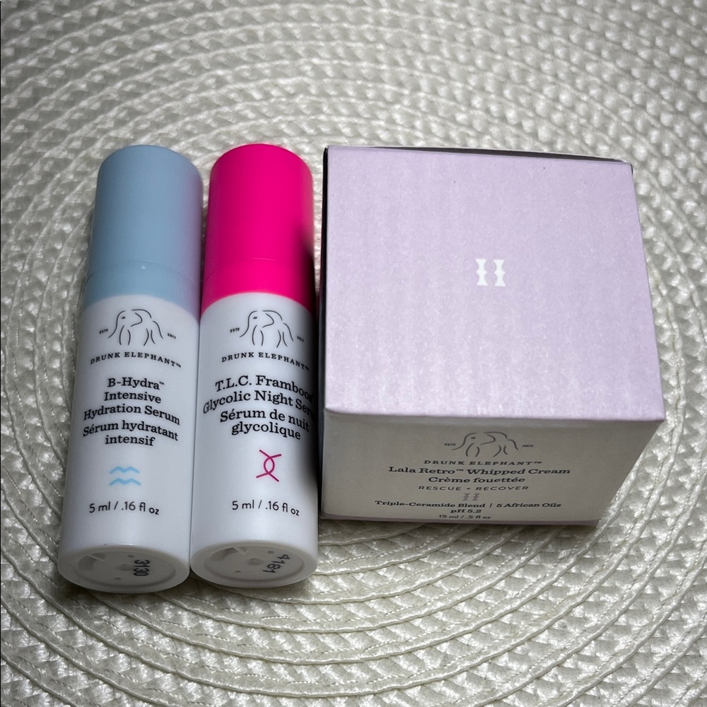 Drunk Elephant Travel Size/Mini's/DLX Samples Serums, Moisturizer